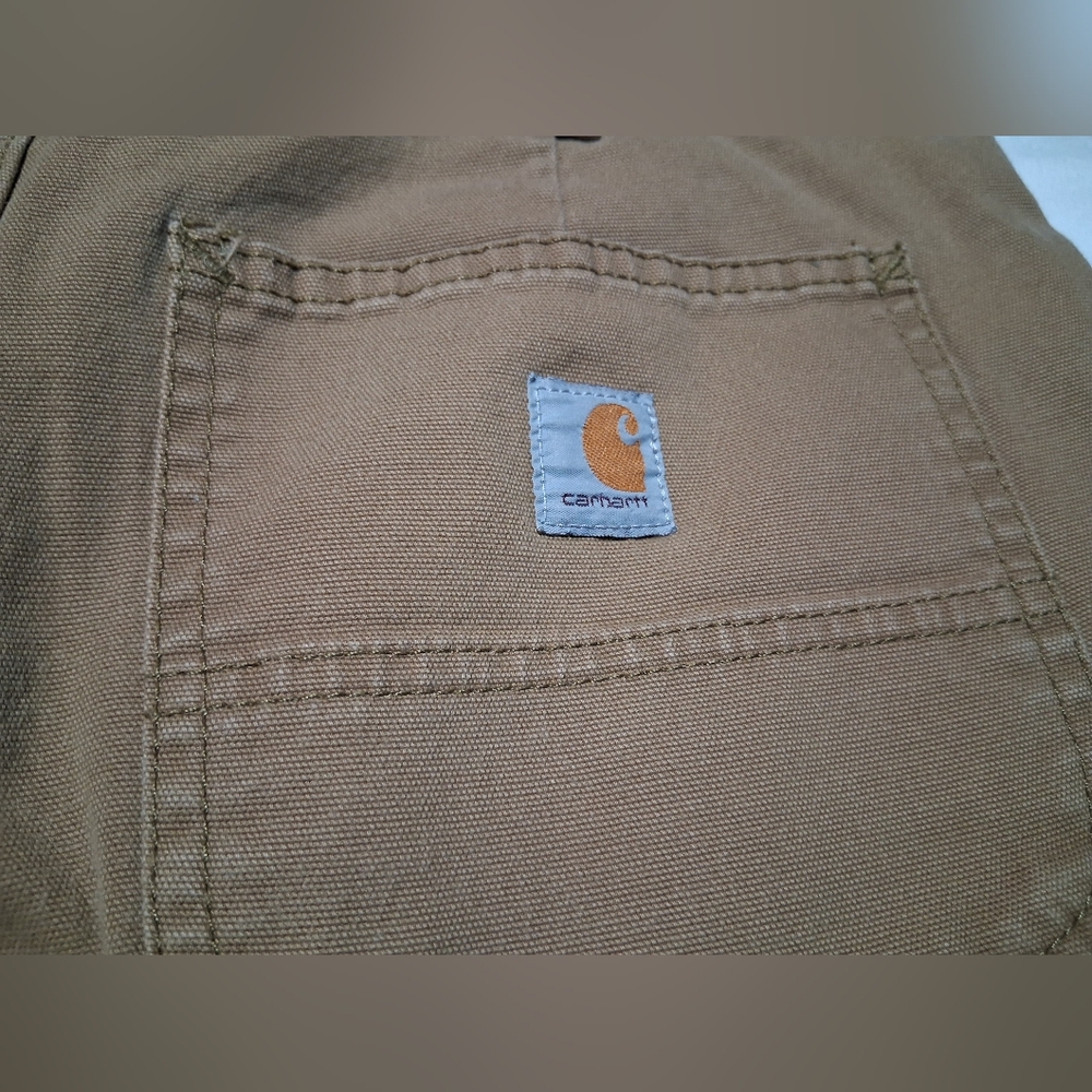 Carhartt Women Canvas Utility Work Shorts Size 4 Original Fit Brown 102094 - Picture 10 of 11